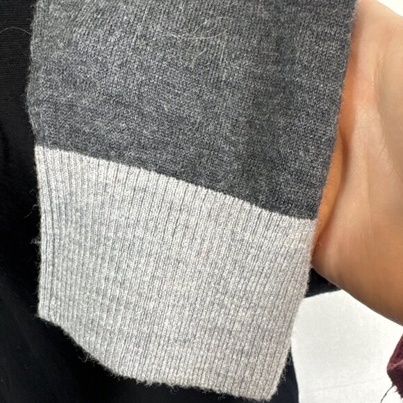 Armani Exchange Merino Wool Colorblock Long Sleeve Polo Shirt XL - Picture 2 of 3